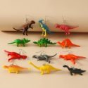 6pairs Dinosaur Charm Drop Earrings