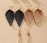6pairs Tassel Charm Earrings