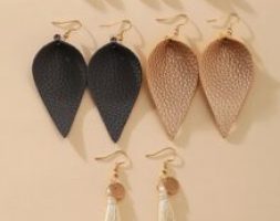 6pairs Tassel Charm Earrings