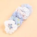 6pcs Butterfly & Flower Pattern Scrunchie