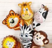 6pcs Cartoon Animal Balloon