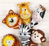 6pcs Cartoon Animal Balloon
