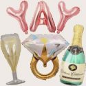 6pcs Champagne Balloon Set