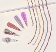 6pcs Colorful Rhinestone Nail Art Decoration