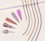 6pcs Colorful Rhinestone Nail Art Decoration