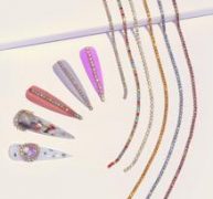 6pcs Colorful Rhinestone Nail Art Decoration