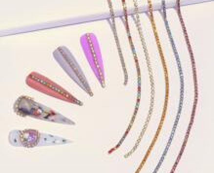 6pcs Colorful Rhinestone Nail Art Decoration