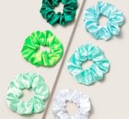6pcs Colorful Satin Scrunchie