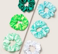 6pcs Colorful Satin Scrunchie