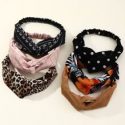 6pcs Flower & Polka Dot Print Headband