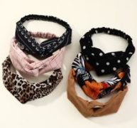 6pcs Flower & Polka Dot Print Headband