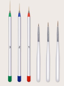 6pcs Nail Art Drawing Pen Set