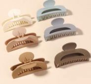 6pcs Plain Hair Claw