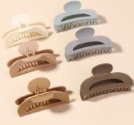 6pcs Plain Hair Claw