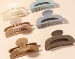 6pcs Plain Hair Claw