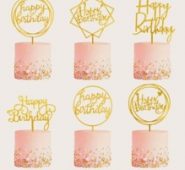 6pcs Random Birthday Cake Topper
