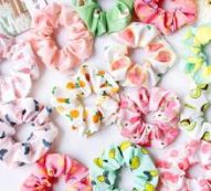 6pcs Random Fruit Pattern Scrunchie
