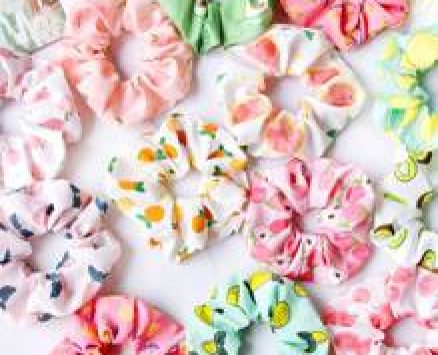6pcs Random Fruit Pattern Scrunchie