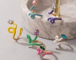 6pcs Rhinestone Decor Ring