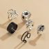 6pcs Skull Decor Ring
