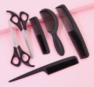 6pcs Solid Hair Comb Set