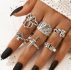6pcs Spider Decor Ring