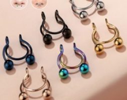 6pcs Stainless Steel Nose Ring