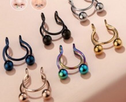 6pcs Stainless Steel Nose Ring