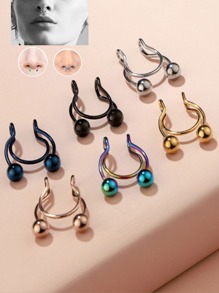 6pcs Stainless Steel Nose Ring