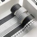 6rolls Plaid Pattern Decorative Tape