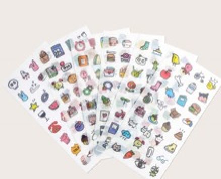 6sheets Cartoon Graphic Sticker