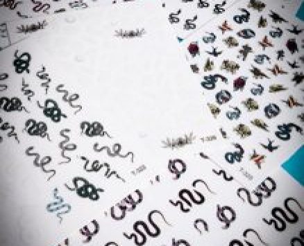 6sheets Snake Pattern Nail Art Sticker