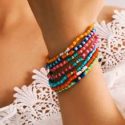 7pcs Colorful Beaded Bracelet