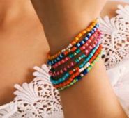 7pcs Colorful Beaded Bracelet