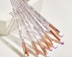 7pcs Glitter Handle Eyebrow Brush
