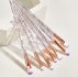 7pcs Glitter Handle Eyebrow Brush