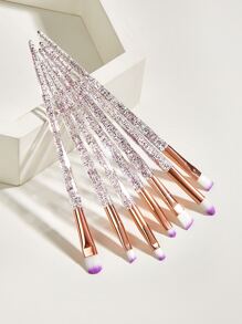 7pcs Glitter Handle Eyebrow Brush