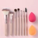 7pcs Makeup Brush Set & 2pcs Makeup Sponge