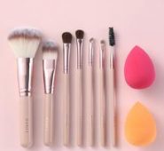 7pcs Makeup Brush Set & 2pcs Makeup Sponge