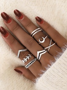 7pcs Skinny Ring Pack