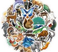 80pcs Animal Pattern Sticker