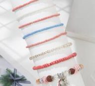 8pcs Beaded Decor Bracelet