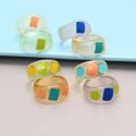 8pcs Geo Graphic Ring