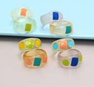 8pcs Geo Graphic Ring