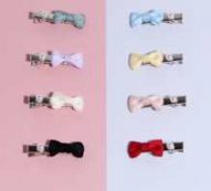 8pcs Random Color Bow Hair Clip