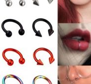 8pcs Stainless Steel Body Ring