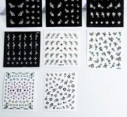 8sheets Butterfly & Flower Nail Art Sticker