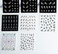 8sheets Butterfly & Flower Nail Art Sticker