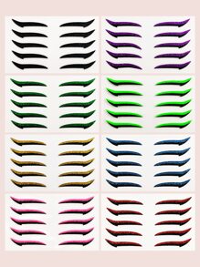 8sheets Glitter Eyeliner Tattoo Sticker