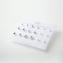 9pairs Faux Pearl Stud Earrings